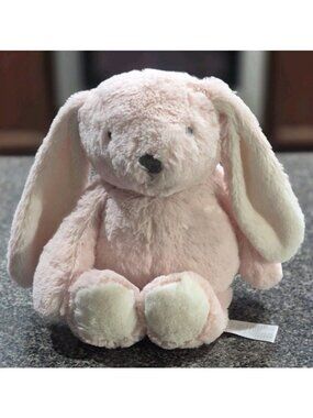 Lambs & Ivy Signature Botanical Baby Plush Pink Bunny Stuffed Animal Toy Easter